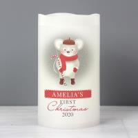 Personalised 1st Christmas Mouse Nightlight LED Candle Extra Image 1 Preview